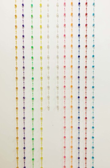 【震撼精品百貨】日本 七彩香檳珠簾 門簾*06413