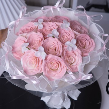 【Missing想念你】芭蕾香皂花束(粉色)｜你就是陽光！七夕情人節禮物/情人節花束/射手座生日禮物/母親節花束 -母親節禮物/情人節禮物/