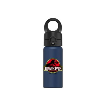磁吸水壺 AquaStand 不鏽鋼 480cc - 無吸管 子夜藍 - Jurassic Park/ Jurassic World - 侏羅紀公園貼紙集