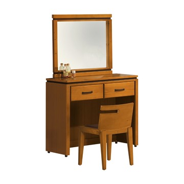 傢俱工場-華特 香檜化妝台 含椅