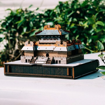 【 DIY手作】台灣-故宮博物院 東堂微縮模型 建築 立體拼圖