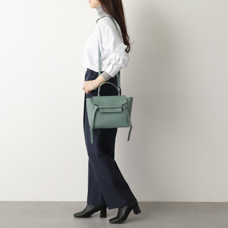 CELINE セリーヌ ハンドバッグ Micro BELT BAG マイクロ ベルトバッグ 189153ZVA.29CN レディース レザー ショルダー バッグ 鞄 Celadon | LINEショッピング