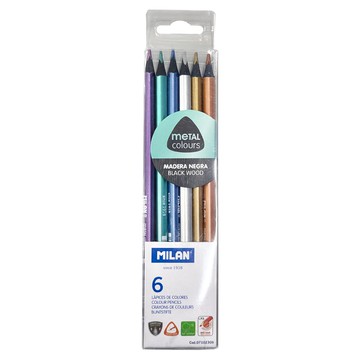MILAN 金屬色鉛筆  6色  1盒