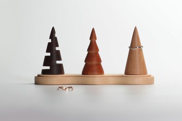 聖誕森林 戒指收納座