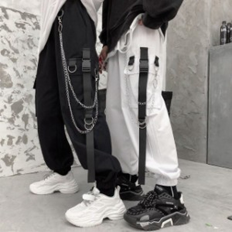 カーゴパンツ レディース 原宿風 韓国ファッション ワイドパンツ チェーン付き ズボン ボトムス ヒップホップ ダンス衣装 公演服 通販 Lineポイント最大1 0 Get Lineショッピング