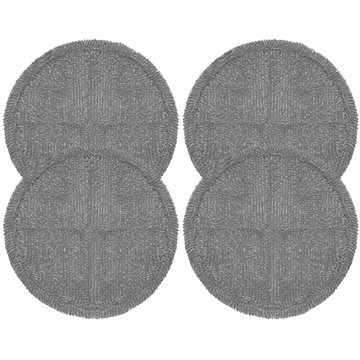 DDAKJOA 電動拖把通用超細纖維拖布 22cm 灰色  單一商品  4個