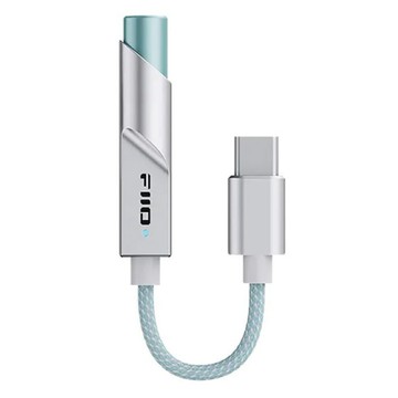 FIIO 飛傲 隨身型解碼耳機轉換器/音源轉換器 TypeC 款  KA11  晨曦銀  1個