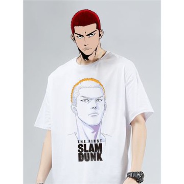 重磅純棉短袖灌籃高手t恤大電影同款海報櫻木花道流川楓印花圖案