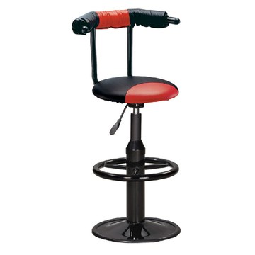 one 生活菲力特吧台椅(紅黑)