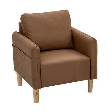 【UHO】稻村-日式質感單人皮沙發1018-1