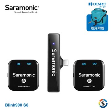 Saramonic楓笛 Blink900 S6(TXS+TXS+RXDI) 一對二無線麥克風系統