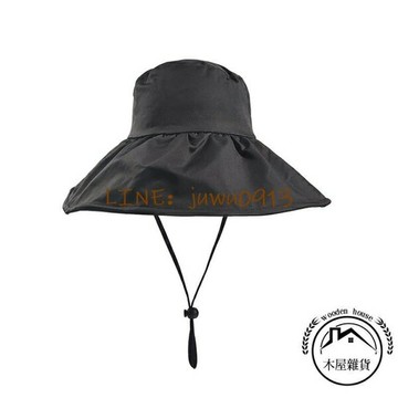 日系UV防曬帽女防紫外線大沿遮陽漁夫帽夏季黑膠遮臉太陽帽配飾【木屋雜貨】