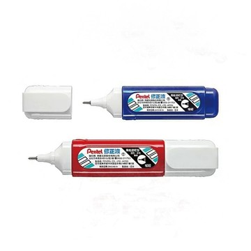 【Pentel 飛龍】萬能速乾型極細 修正液 立可白 12ml 12支 /盒 - 紅色ZLC31