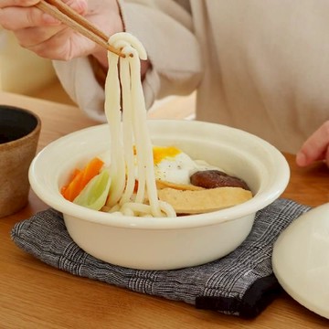 野田琺瑯 日本製琺瑯圓柄湯鍋 白色720ml