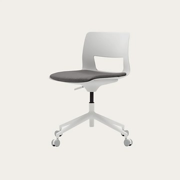 【iloom怡倫家居】Button Swivel多用途椅(滑輪型)  椅子 電腦椅 辦公椅 灰色 451MWW