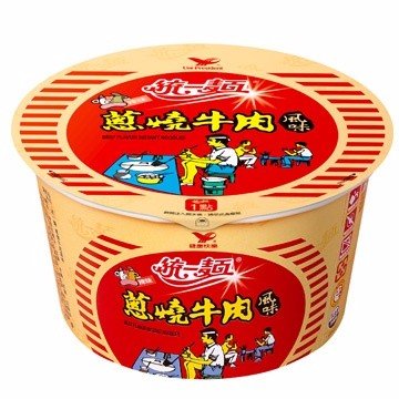 《統一》 ネギ燒牛肉風味  (90g) （葱焼肉風味・カップラーメン） 《台湾 お土産》