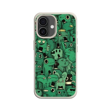 iPhone 16 SolidX 貝殼灰 - 怪奇事物所 Incrediville - 所長密集恐懼症