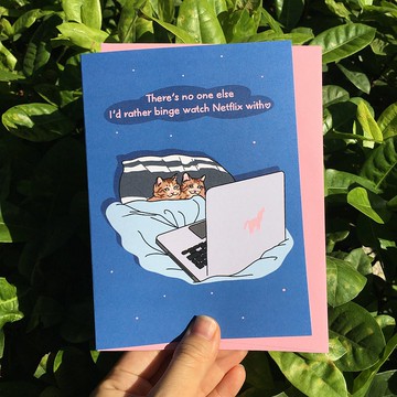 Netflix 貓咪主題祝福卡