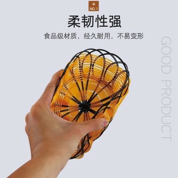 小吃籃子藤編塑料盤小竹筐KTV餐具盤子薯條盤竹籃火鍋菜籃瓜子盤