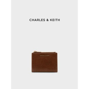 (免運)[618推薦]CHARLES&KEITH包店專享CK6-10680907短款拉鏈零錢卡包夏