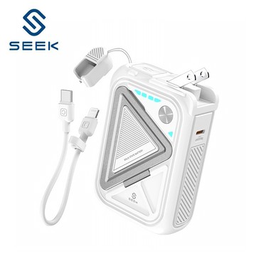 【SEEK】10合1 半固態行動電源 10000mAh｜白色