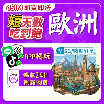 【飛網科技】1~10天 歐洲eSIM 瑞士 奧地利 歐洲41囯通用 上網卡 24H自動發貨 免等待 免插卡無限量 上網卡