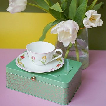 鬱金香系列骨瓷下午茶杯碟禮盒