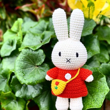 荷蘭 Just Dutch | Miffy 米飛兔 和她的紅色洋裝+鬱金香包包