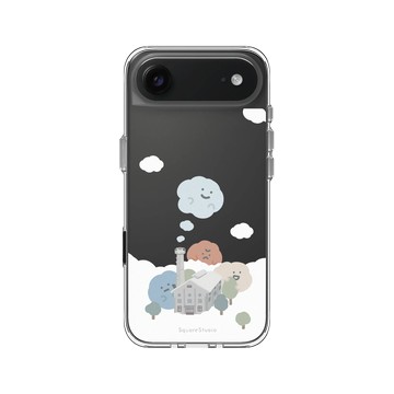 iPhone Air Clear Case（相機按鈕） 透明 - Square Studio 方坊 - 喜怒哀樂製夢工廠