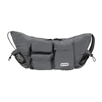 慢活宣言五口袋造型側背包-灰藍