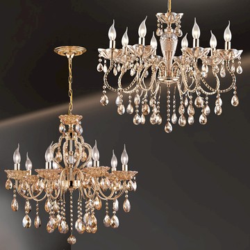 進口造型蠟燭水晶燈  49-60391、60392