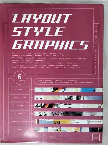 【書寶二手書T4／廣告_UMU】Layout style graphics_日文書_PIE International Inc.