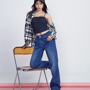 VICTORIA吸排鬆緊中高腰寬褲VW2405-77