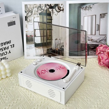 CD機 音響CD機 家用CD播放機 巴音盒復古多功能CD播放器高保真音質音箱創意禮品光盤CD機