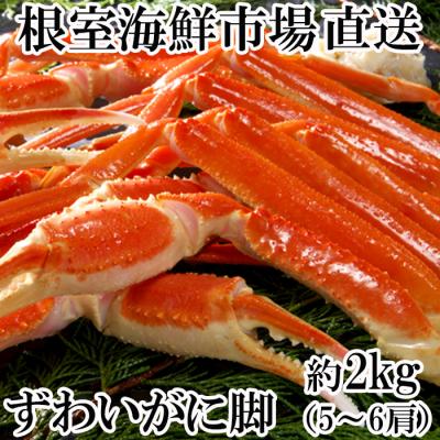 ふるさと納税 根室市 本ズワイガニ脚2kg(5〜6肩) B-14072