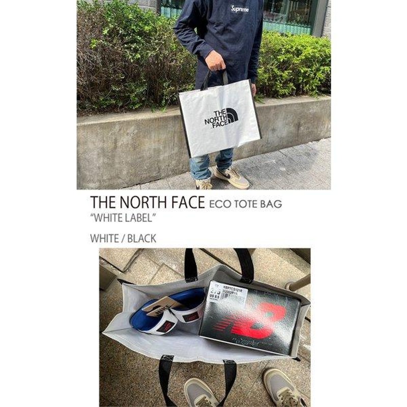 THE NORTH FACE ノースフェイス エコバッグ ECO TOTE BAG WHITE BLACK