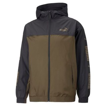 【PUMA官方旗艦】基本系列撞色連帽風衣外套 男性 67085662