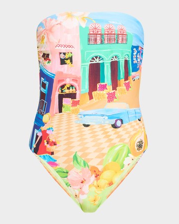 Cuba Bandeau One-Piece Swimsuit