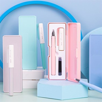 得力A932學生鋼筆套裝明尖硬筆書法繪畫書寫工具學生練字套裝【益三和】可開發票