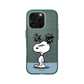iPhone 16 Pro Clear 憂墨綠 - 史努比 Snoopy - 不開心