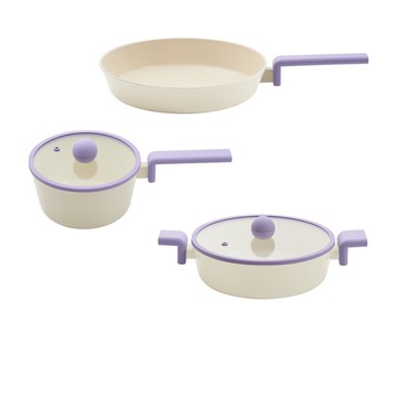 Planet系列-星球紫任選3鍋組(不挑爐具，瓦斯爐電磁爐可用)