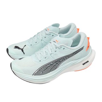 Puma 慢跑鞋 Deviate Nitro 3 男鞋 藍 橘 氮氣中底 碳板 輕量 運動鞋 309707-19