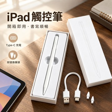 iPad 2018+觸控筆 主動式電容筆 防誤觸  平板觸控電容筆 觸碰筆 手寫筆 順滑不斷觸