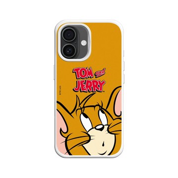 iPhone 16 SolidX 白 - 湯姆貓與傑利鼠 Tom and Jerry - 大臉傑利鼠