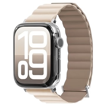 LAUT 萊德 雙色矽膠錶帶  Apple Watch S10 38/40/41/42mm  棕色/米白色  1個