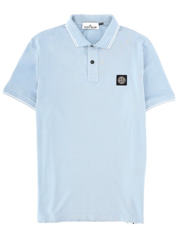 stone island polo with logo