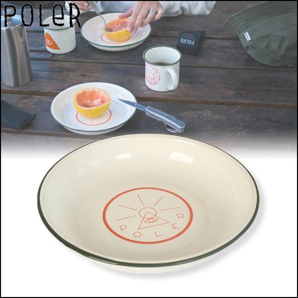 POLER お皿 プレート GOLDEN CIRCLE ENAMEL PLATE ランチプレート エナメル ホーロー キャンプ アウトドア