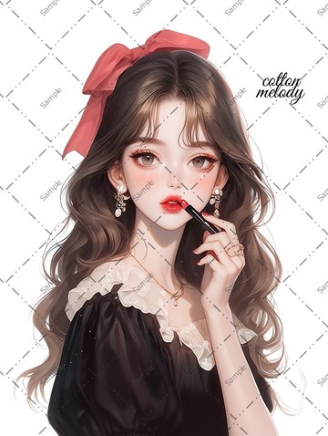 original sticker no.742 人物貼紙 原創貼紙 人物貼紙 女孩貼紙 原創人物貼紙