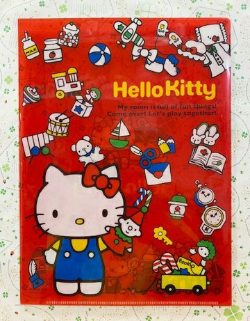 【震撼精品百貨】Hello Kitty 凱蒂貓 三麗鷗 KITTY 日本A4文件夾/資料夾-紅聖誕#33527 震撼日式精品百貨