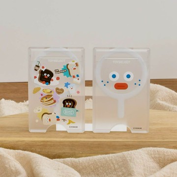 【TOYSELECT】早午餐兄弟吐司貼紙亂花MagSafe磁吸卡片夾